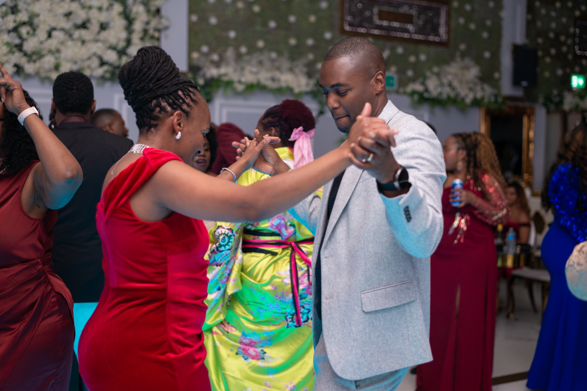 Guests enjoying the music, performances and dance floor at the 2024 Grille Community Christmas Gala
