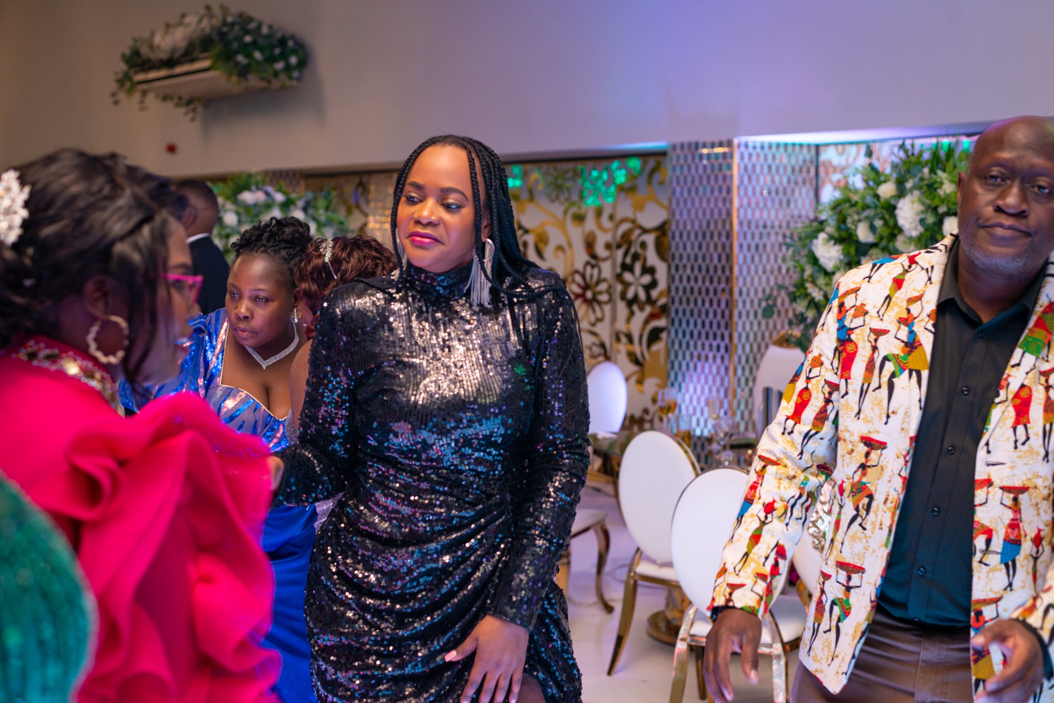 Guests enjoying the music, performances and dance floor at the 2024 Grille Community Christmas Gala