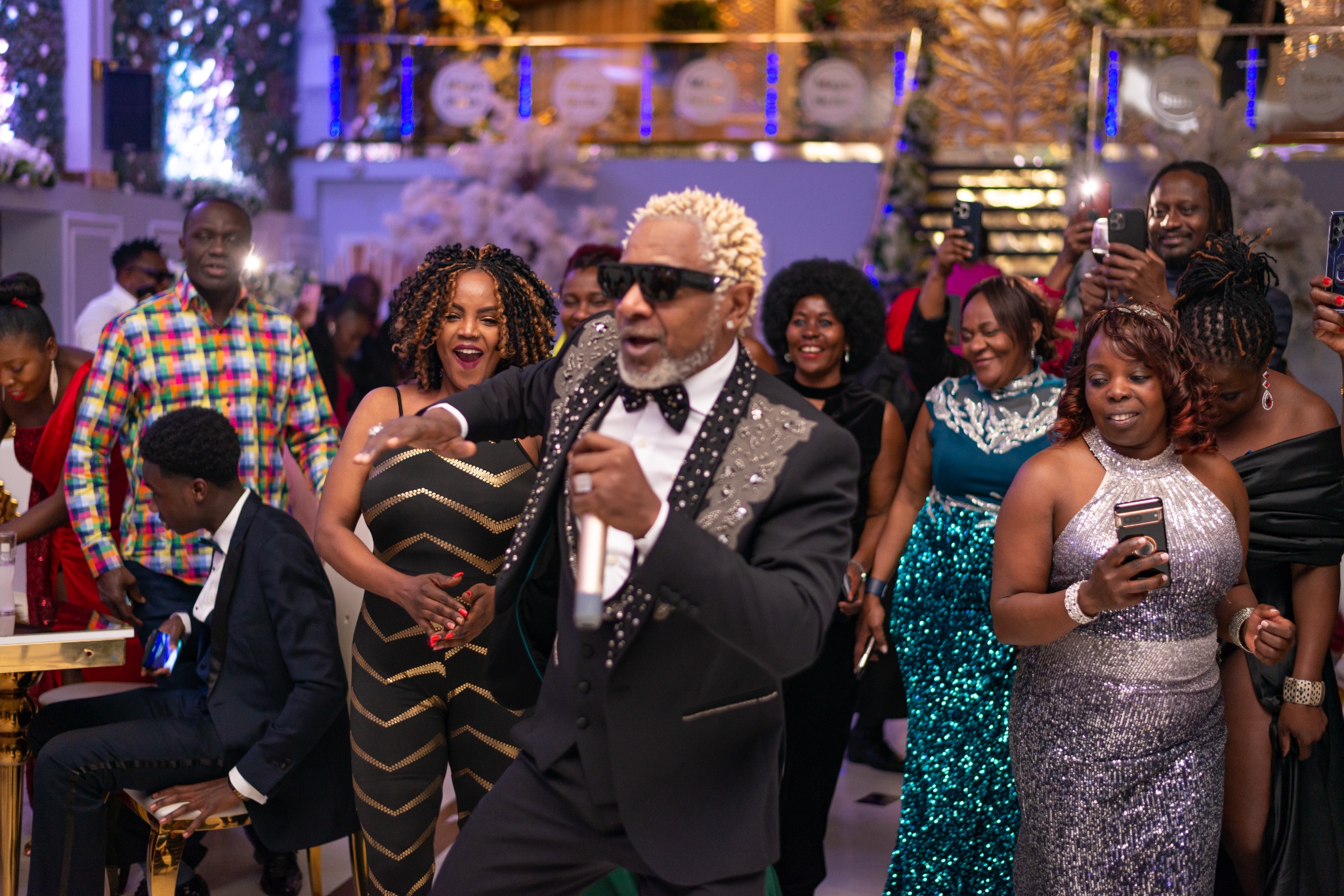 Guests enjoying the music, performances and dance floor at the 2024 Grille Community Christmas Gala