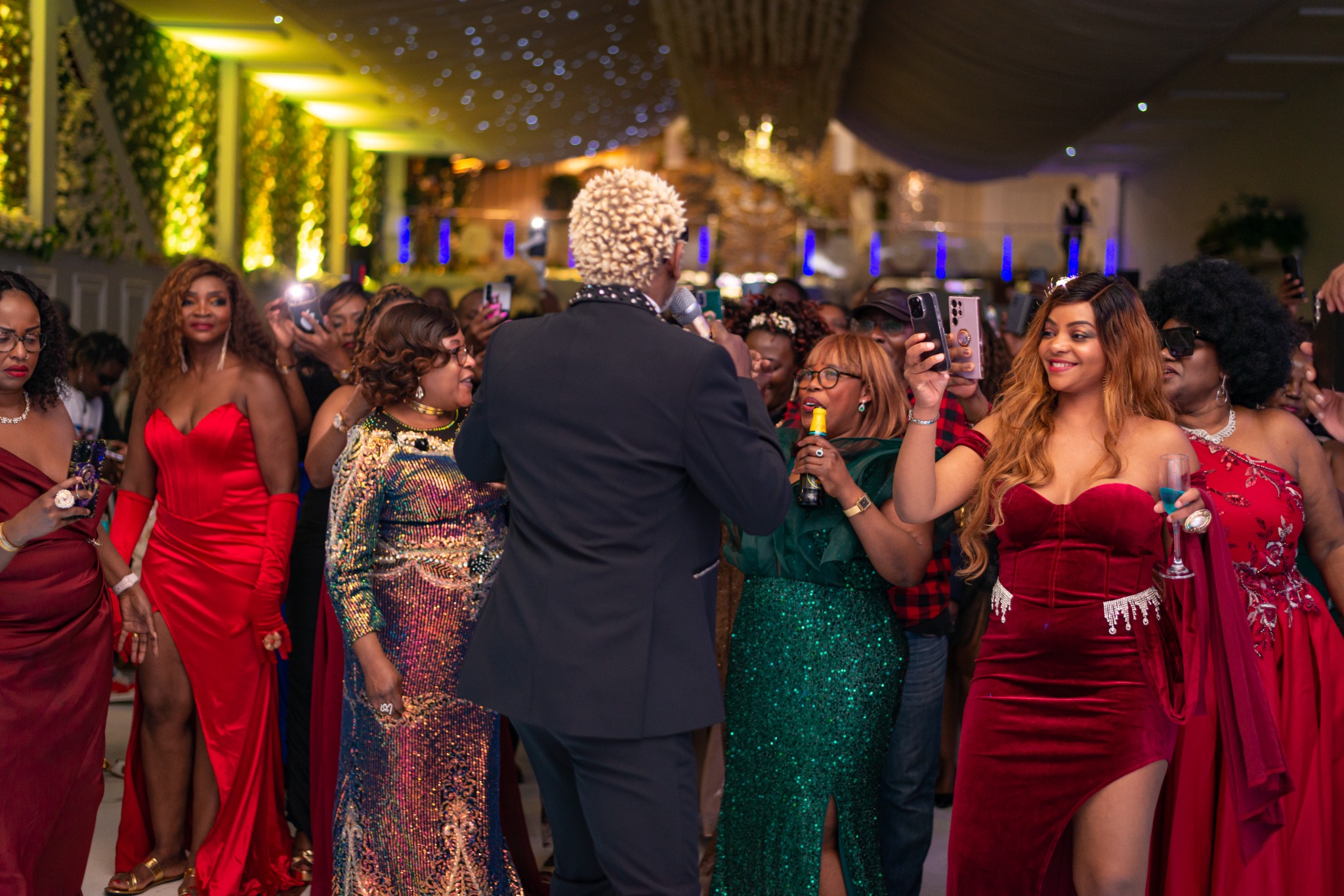Guests enjoying the music, performances and dance floor at the 2024 Grille Community Christmas Gala